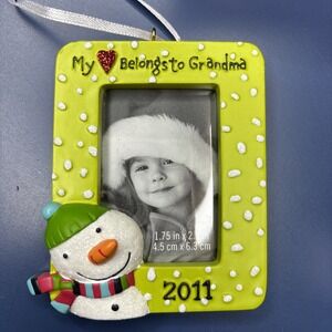 My Heart Belongs to Grandma Seasons from Hallmark Ornament 2011 Photo Frame NIB